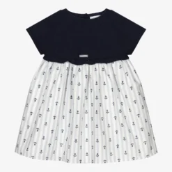 Wedoble Baby Girls Blue Cotton Dress