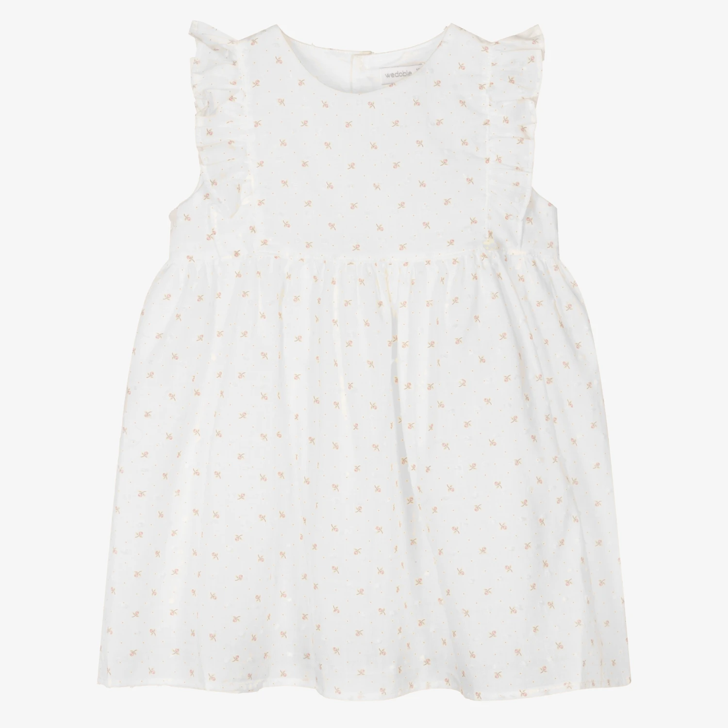 Wedoble Baby Girls White Cotton Dress 3 Wedoble Baby Girls White Cotton Dress