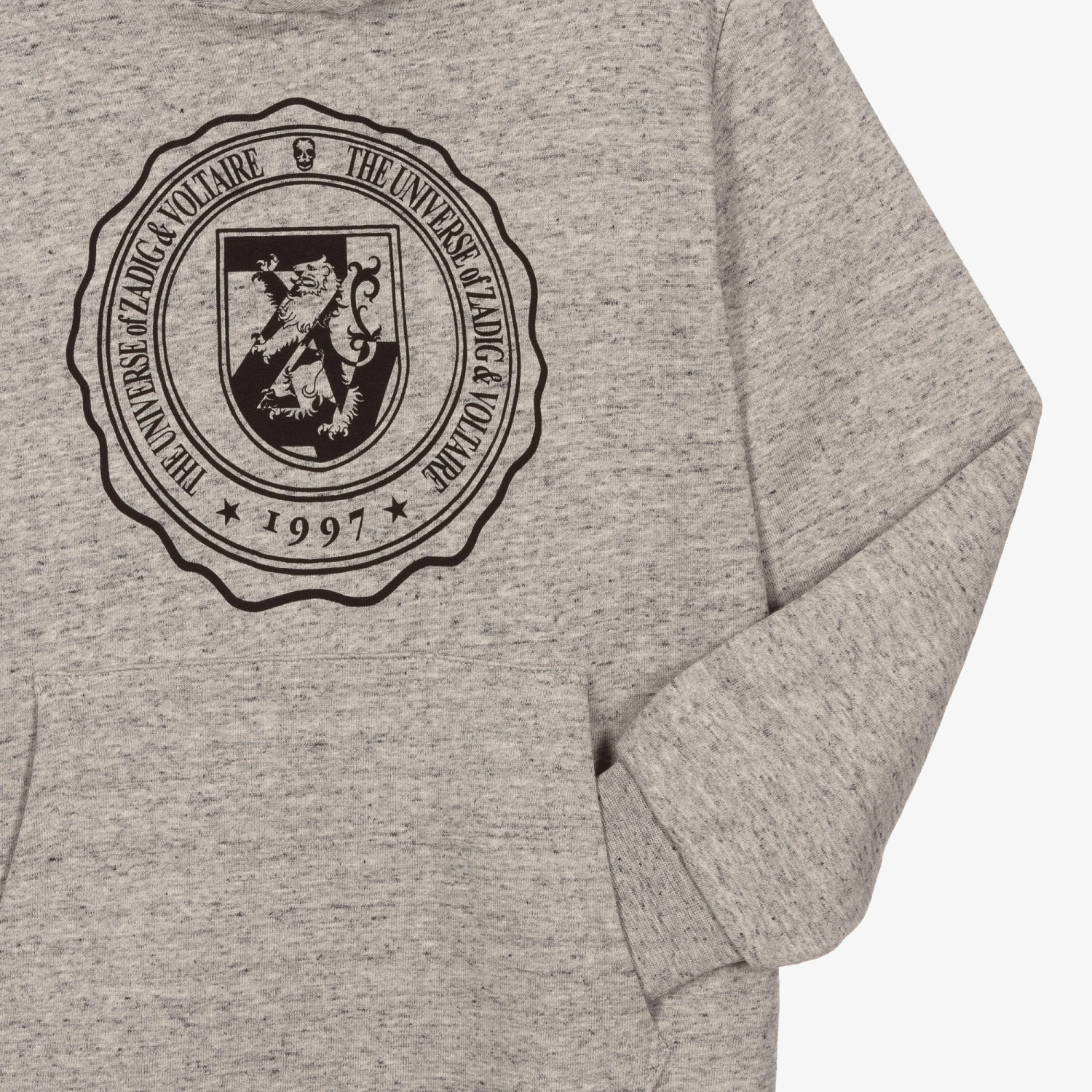 Zadig & Voltaire Zadig&Voltaire Teen Grey Logo Hooded Dress 5 Zadig & Voltaire Zadig&Voltaire Teen Grey Logo Hooded Dress - Image 3