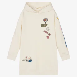 Zadig & Voltaire Zadig&Voltaire Teen Girls Ivory Hoodie Dress